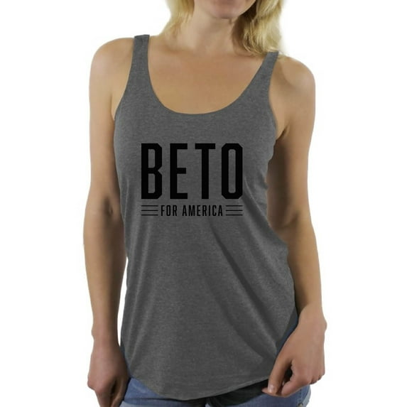 Awkward Styles Beto O'Rourke Racerback Tank Top for Her Beto Tanks for Women USA 2020 Top Democratic Party Candidates Collections Beto O'Rourke is my President United States of America Elections 2020