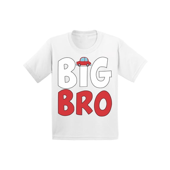 Awkward Styles Big Bro T-shirt Car Toddler Shirt Big Brother Tee Big Bro Announcement Shirt