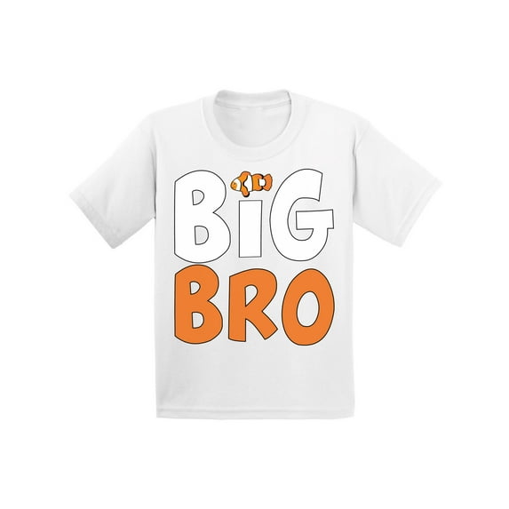 Awkward Styles Big Bro T-shirt Fish Toddler Shirt Big Brother Tee Kids Shirt Big Bro Announcement Shirt