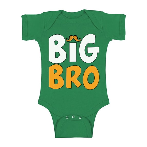 Awkward Styles Big Brother Mustache Outfit Pregnancy Announcement Romper for Newborn Baby Big Bro One Piece Top Mustache Clothes Collection Bodysuit Short Sleeve Mustache Romper Baby Items for Boys