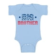 thumbnail image 1 of Awkward Styles Big Brother One Piece Outfit Big Brother One Piece Top Patriotic Gifts for Baby Boys Bodysuit for Little One Baby Clothing for Boys Kids Gifts Big Brother Baby Bodysuit Short Sleeve, 1 of 4