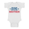 thumbnail image 1 of Awkward Styles Big Brother One Piece Outfit Big Brother One Piece Top Patriotic Gifts for Baby Boys Bodysuit for Little One Baby Clothing for Boys Kids Gifts Big Brother Baby Bodysuit Short Sleeve, 1 of 4