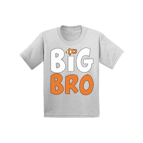 Awkward Styles Big Brother Shirt Fish Clothes Fish Shirts Big Brother Baby Announcement Infant Shirt for Boys Pregnancy Announcement T Shirt for Kids Big Bro Infant T-Shirt Fish Clothes Collection