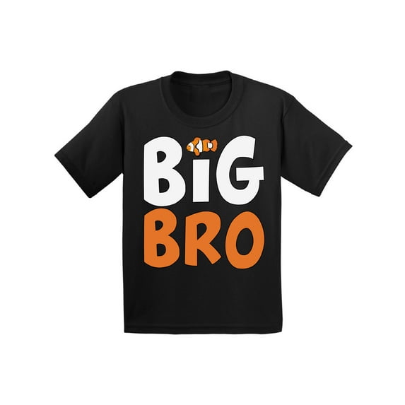 Awkward Styles Big Brother Shirt Fish Clothes Fish Shirts Big Brother Baby Announcement Infant Shirt for Boys Pregnancy Announcement T Shirt for Kids Big Bro Infant T-Shirt Fish Clothes Collection