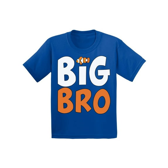 Awkward Styles Big Brother T-Shirt Fish Clothing Fish Shirts Big Brother Baby Announcement Toddler Shirt for Boy Pregnancy Announcement T Shirt for Kids Big Bro Toddler T-Shirt Fish Clothes Collection