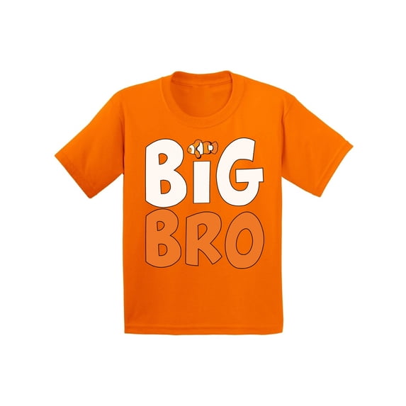 Awkward Styles Big Brother T Shirt Fish Clothing Fish Shirts Big Brother Baby Announcement Youth Shirt for Boys Pregnancy Announcement T Shirt for Kids Big Bro Youth T-Shirt Fish Clothes Collection