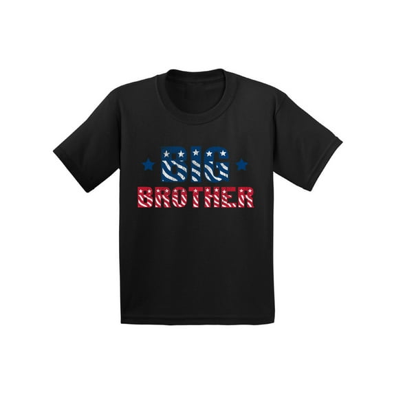 Awkward Styles Big Brother Toddler Shirt American T Shirts for Son USA Clothing Bro Tshirt for Kids Birthday Gifts for Brother Brother Collection Toddlers Shirts Gifts for Boys I'm Big Brother Shirt