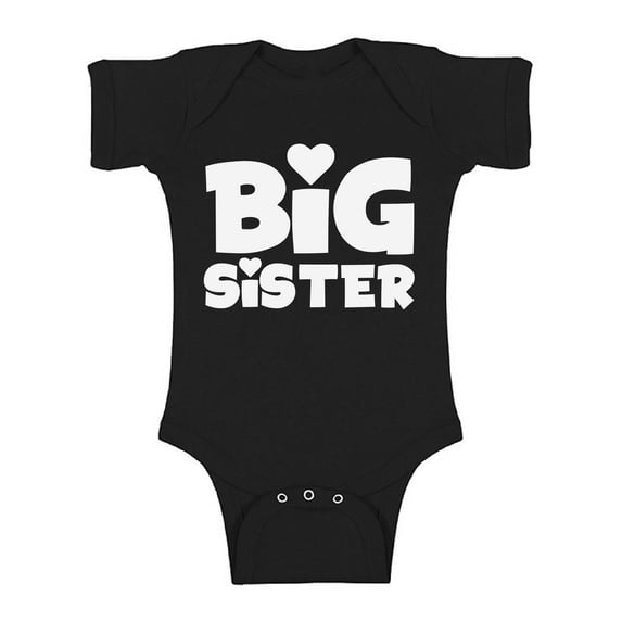 Awkward Styles Big Sister Baby Bodysuit Short Sleeve Big Sister One Piece Outfit Big Sister One Piece Top Birthday Gifts for Baby Girls Bodysuit for Little One Cute Baby Clothing for Girls Kids Gifts