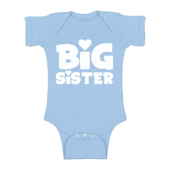 Awkward Styles Big Sister Baby Bodysuit Short Sleeve Big Sister One Piece Outfit Big Sister One Piece Top Birthday Gifts for Baby Girls Bodysuit for Little One Cute Baby Clothing for Girls Kids Gifts