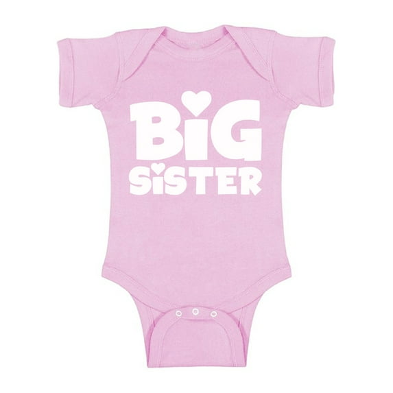 Awkward Styles Big Sister Baby Bodysuit Short Sleeve Big Sister One Piece Outfit Big Sister One Piece Top Birthday Gifts for Baby Girls Bodysuit for Little One Cute Baby Clothing for Girls Kids Gifts