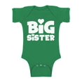 thumbnail image 1 of Awkward Styles Big Sister Baby Bodysuit Short Sleeve Big Sister One Piece Outfit Big Sister One Piece Top Birthday Gifts for Baby Girls Bodysuit for Little One Cute Baby Clothing for Girls Kids Gifts, 1 of 4