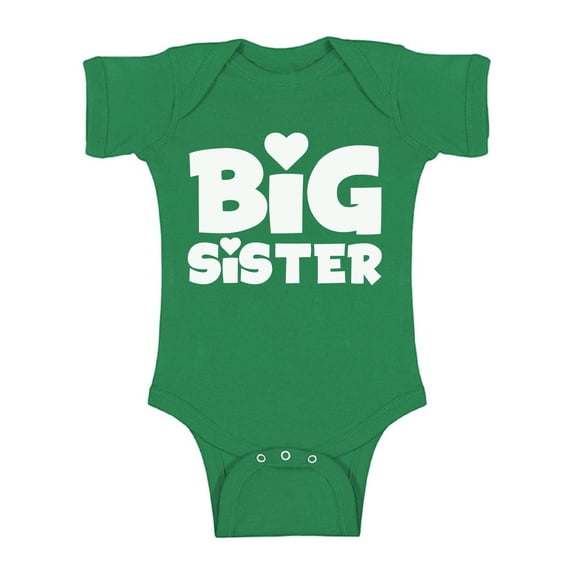 Awkward Styles Big Sister Baby Bodysuit Short Sleeve Big Sister One Piece Outfit Big Sister One Piece Top Birthday Gifts for Baby Girls Bodysuit for Little One Cute Baby Clothing for Girls Kids Gifts
