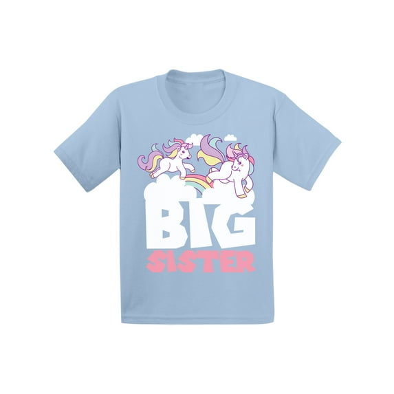 Awkward Styles Big Sister Outfit Unicorn Infant Shirt Unicorn B Day Gifts for Sister Sis Infant T-Shirt Girls Birthday Gifts Lovely Kids Clothes Collection I am Big Sister T-Shirt for Daughter