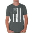 thumbnail image 1 of Awkward Styles Big White American Flag Men Shirt USA Pride 4th of July Men T shirt 4th of July Party USA Tshirt for Men Patriotic Gifts 4th of July Men T-shirt Stripes and Stars, 1 of 4