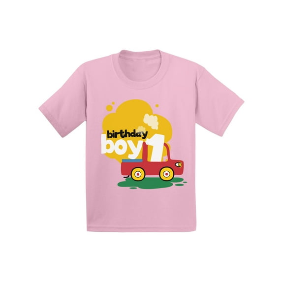 Awkward Styles Birthday Boy Infant Shirt Toy Truck Tshirt for Baby 1st Birthday Party Truck Gifts for 1 Year Old Baby Boy First Birthday Party Outfit Birthday Shirt for Baby Boy Truck Themed Party