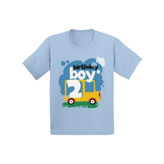 Awkward Styles Birthday Boy Infant Shirt Toy Truck Tshirt for Baby 2nd Birthday Party Truck Gifts for 2 Year Old Baby Boy 2nd Birthday Party Outfit Birthday Shirt for Baby Boy Truck Themed Party