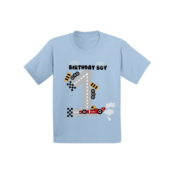 Awkward Styles Birthday Boy Race Car Infant Shirt Birthday Gifts for 1 Year Old Baby Boy Race Car Birthday Party for Boys 1st Birthday Tshirt for Baby First Birthday Gifts Birthday Boy Shirt