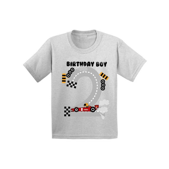 Awkward Styles Birthday Boy Race Car Infant Shirt Birthday Gifts for 2 Year Old Baby Boy Race Car Birthday Party for Boys 2nd Birthday Tshirt for Baby Second Birthday Gifts Birthday Boy Shirt