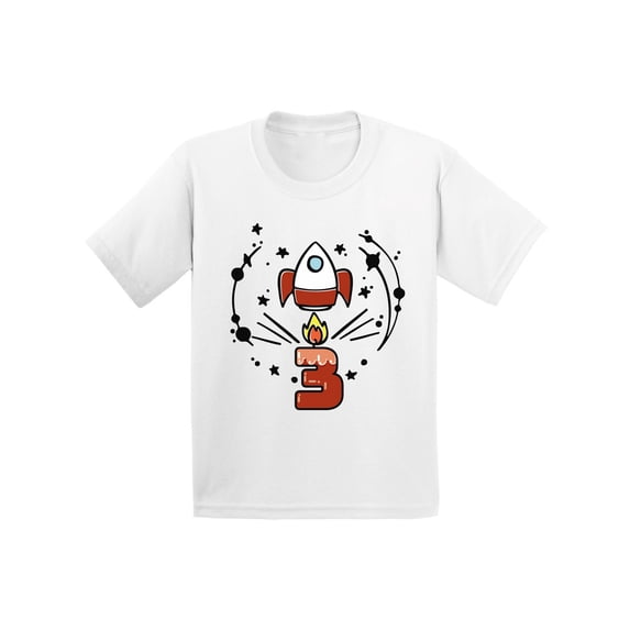 Awkward Styles Birthday Gift for 3 Years Old Kids Toddler Rocket Space Shirts 3rd Birthday Party Space Themed Space Shirt Rocket Shirt Little Spacehip Birthday Boy Birthday Girl