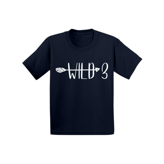 Awkward Styles Birthday Gifts for 3 Year Old Baby Clothes Kids Shirt Birthday Gifts Toddler Shirt for Kids I am 3 Shirts Arrow for Boys Cute Tshirt for Girls B Day Toddler Shirt Kids Party Wild