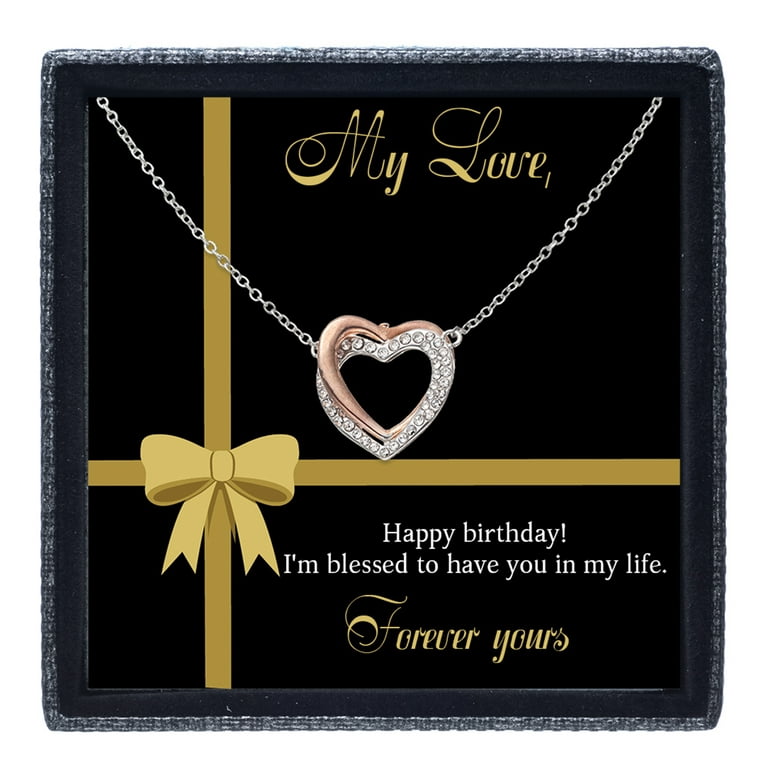 Awkward Styles Birthday Gifts for Mom, Brother, Grandpa, Wife, Girlfriend,  Birthday Pendant Necklace Card Message Jewelry Celebration 