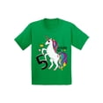 thumbnail image 1 of Awkward Styles Birthday Girl Youth Shirt Unicorn Tshirt for Girls 5th Birthday Tshirt for Little Girls Unicorn Birthday Party Girls Unicorn Birthday Cute Gifts for 5 Year Old Rainbow 5th Birthday, 1 of 4