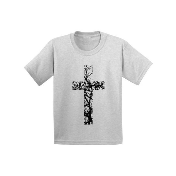 Awkward Styles Black Cross Infant Shirt Jesus T Shirt for Kids Christian T Shirt for Boys Christian Shirts for Girls Jesus T-Shirt for Children Christian Gifts Christ Clothes Cross Shirt for Kids