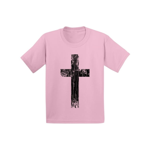 Awkward Styles Black Cross Infant Shirt Jesus T-Shirt for Kids Christian T Shirt for Boys Christian Shirts for Girls Jesus T-Shirt for Children Christian Gifts Christ Clothes Cross Shirt for Kids