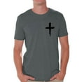 thumbnail image 1 of Awkward Styles Black Cross Shirt for Men Christian Mens Shirts Christian Cross Clothes for Men Jesus Christ is the Lord Christian Cross Birthday Gifts Jesus Shirts Jesus Clothing Cross Mens Shirt, 1 of 4