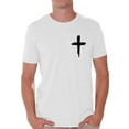 thumbnail image 1 of Awkward Styles Black Cross Shirt for Men Christian Mens Shirts Christian Cross Clothes for Men Jesus Christ is the Lord Christian Cross Birthday Gifts Jesus Shirts Jesus Clothing Cross Mens Shirt, 1 of 4