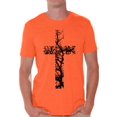 thumbnail image 1 of Awkward Styles Black Cross T Shirt for Men Christian Mens Shirts Christian Cross Clothes for Men Jesus Christ is the Lord Christian Cross Birthday Gifts Jesus Shirts Jesus Clothing Cross Mens Shirt, 1 of 4