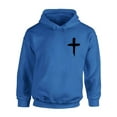 thumbnail image 1 of Awkward Styles Black Cross Unisex Hoodie Christian Hoodie for Him Jesus Collection Jesus Cross Hoodie for Women Jesus Sweater for Men Christian Cross Gifts Cross Unisex Outfit for Men and Women, 1 of 5