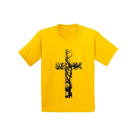 Awkward Styles Black Cross Youth Shirt Christian T Shirts for Boys Christian Cross Shirts for Girls Jesus T-Shirt for Children Christian Cross Gifts Jesus Clothing for Children Cross T-Shirt for Kids