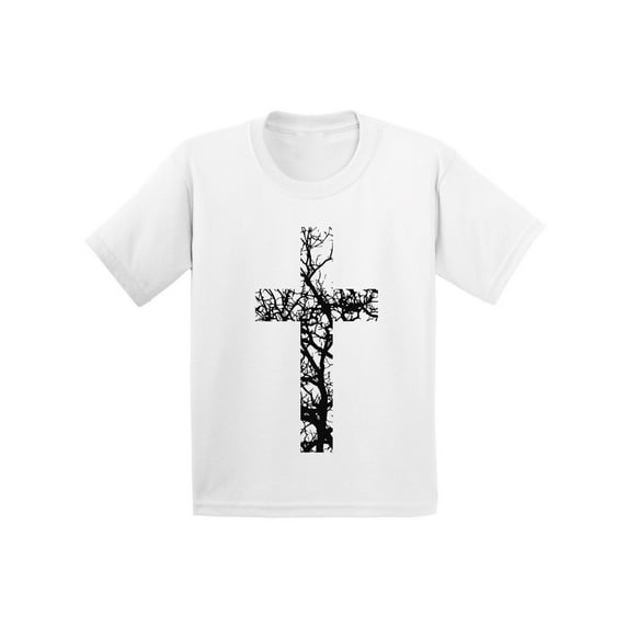 Awkward Styles Black Cross Youth Shirt Christian T Shirts for Boys Christian Cross Shirts for Girls Jesus T-Shirt for Children Christian Cross Gifts Jesus Clothing for Children Cross T-Shirt for Kids