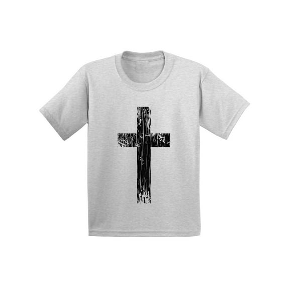 Awkward Styles Black Cross Youth Shirts Christian T Shirt for Boys Christian Cross Shirts for Girls Jesus T-Shirt for Children Christian Cross Gifts Jesus Clothing for Children Cross T-Shirt for Kids