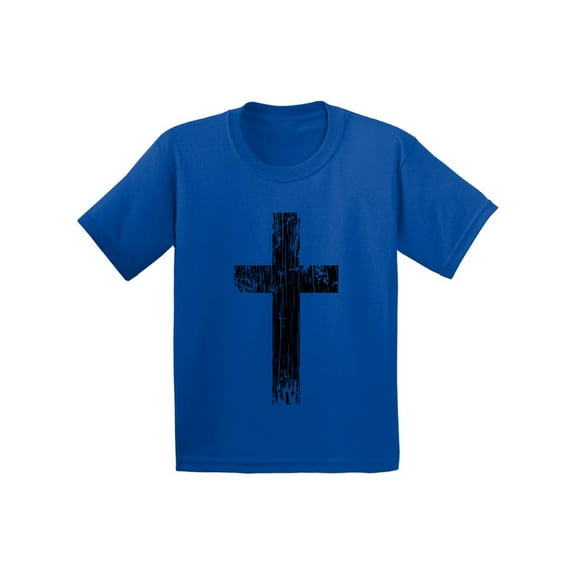 Awkward Styles Black Cross Youth Shirts Christian T Shirt for Boys Christian Cross Shirts for Girls Jesus T-Shirt for Children Christian Cross Gifts Jesus Clothing for Children Cross T-Shirt for Kids