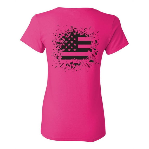 Awkward Styles Black Flag Shirt Memorial Day Pro America Flag T shirt for Her Stripes and Stars American Flag Gifts Pro America Lovers T shirt for Women USA Flag Gifts USA Print on the Back Only