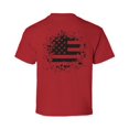 thumbnail image 1 of Awkward Styles Black Flag USA Youth Shirts Independence Day Pro America Lovers T shirt for Boys Stripes and Stars Kids Gifts Pro America Flag T shirt for Girls Kids Gifts USA Print on the Back Only, 1 of 4