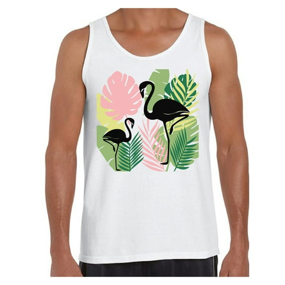 Awkward Styles Black Flamingos Shirts Beach Collection for Men Pink Flamingo Tank Top for Men Beach Shirts Summer Clothes for Men Flamingo Tank Top Pink Flamingo Tshirt for Men Pink Flamingo Gifts