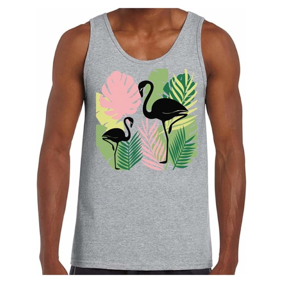 Awkward Styles Black Flamingos Shirts Beach Collection for Men Pink Flamingo Tank Top for Men Beach Shirts Summer Clothes for Men Flamingo Tank Top Pink Flamingo Tshirt for Men Pink Flamingo Gifts