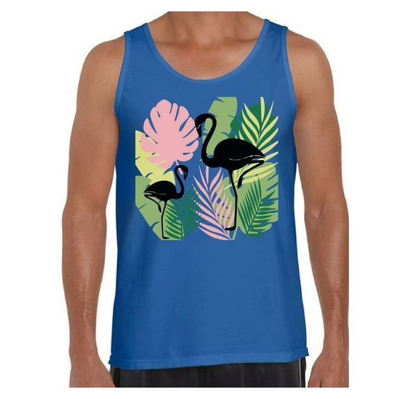Awkward Styles Black Flamingos Shirts Beach Collection for Men Pink Flamingo Tank Top for Men Beach Shirts Summer Clothes for Men Flamingo Tank Top Pink Flamingo Tshirt for Men Pink Flamingo Gifts