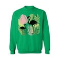 thumbnail image 1 of Awkward Styles Black Flamingos Sweatshirt Pink Flamingo Sweatshirt for Him Flamingo Collection Pink Flamingo Crewneck for Her for Women Summer Sweater for Men Pink Flamingo Pink Flamingo Outfit, 1 of 5