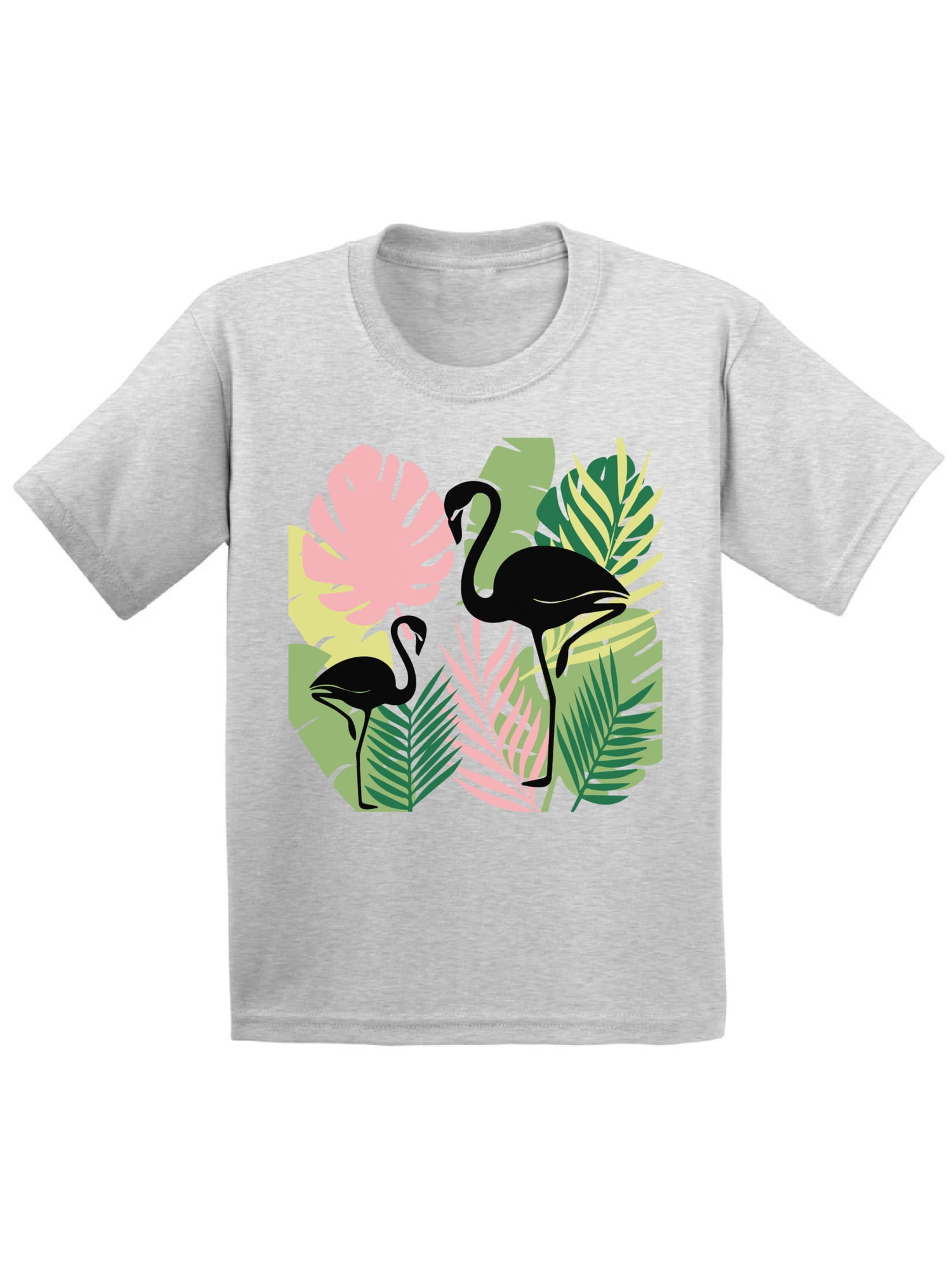 Awkward Styles Black Flamingos Toddler Shirt Cute Summer Shirt for Kids