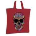 thumbnail image 1 of Awkward Styles Black Flower Skull Bags Skull Canvas Tote Bag Skull Gifts Day of Dead Skull Accessories Gothic Gifts for He Dia de Los Muertos Accessories, 1 of 5