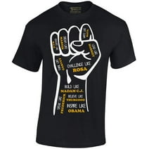 Awkward Styles Black History Month Graphic T-shirt for Men Inspiring Black Leaders Shirt