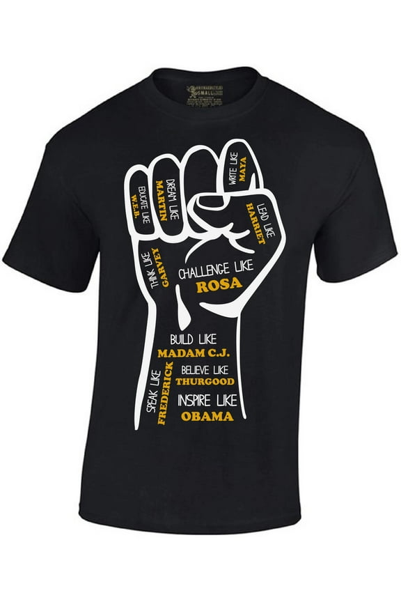 Black History Month Graphic T-shirt for Men Inspiring Black Leaders Shirt