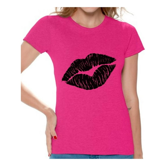 Awkward Styles Black Lips Shirt Retro 80s Lips T Shirt 80s Shirt 80s T Shirt Retro Vintage 80s Costume 80s Clothes for Women 80s Outfit 80s Party Girl Shirt 80s Accessories