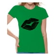 thumbnail image 1 of Awkward Styles Black Lips Shirt Retro 80s Lips T Shirt 80s Shirt 80s T Shirt Retro Vintage 80s Costume 80s Clothes for Women 80s Outfit 80s Party Girl Shirt 80s Accessories, 1 of 4