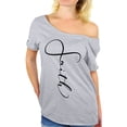 thumbnail image 1 of Awkward Styles Black Off The Shoulder Tshirt for Women Christian Gifts for Wife Faith Ladies Off Shoulder Shirt Faith Clothing for Women Faith T Shirt for Her Christian Clothes Womens Shirt, 1 of 4