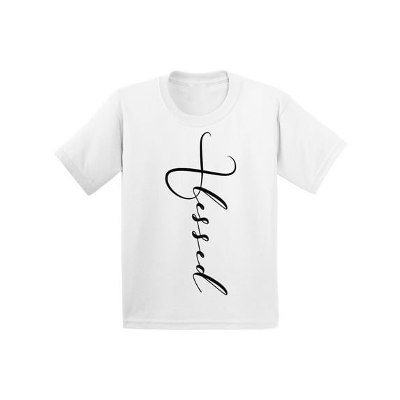 Awkward Styles Black Youth Shirt Blessed Shirt for Kids Christian T Shirt for Boys Christian Shirts for Girls Blessed T-Shirt for Children Christian Gifts for Little One Blessed Clothing for Children